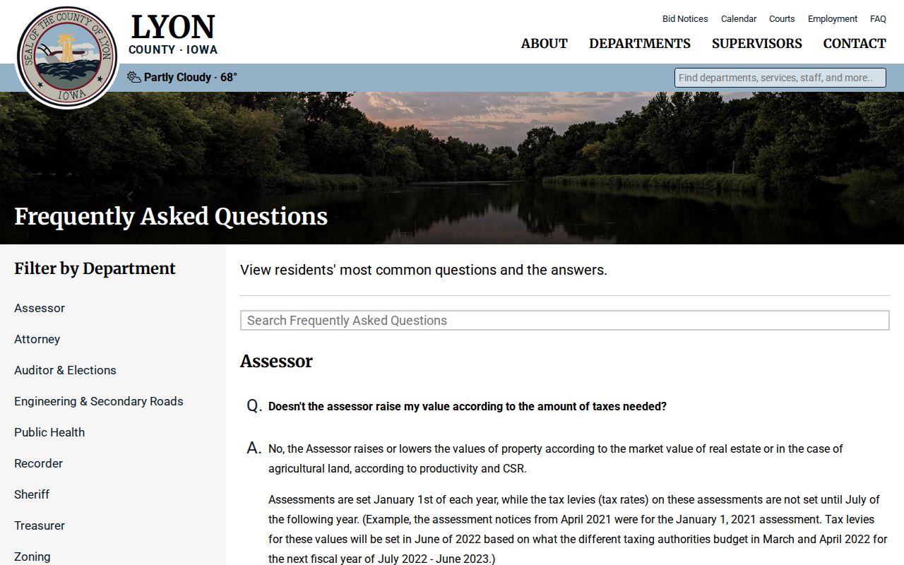 Official Lyon County explanation of law enforcement roles for George criminal records