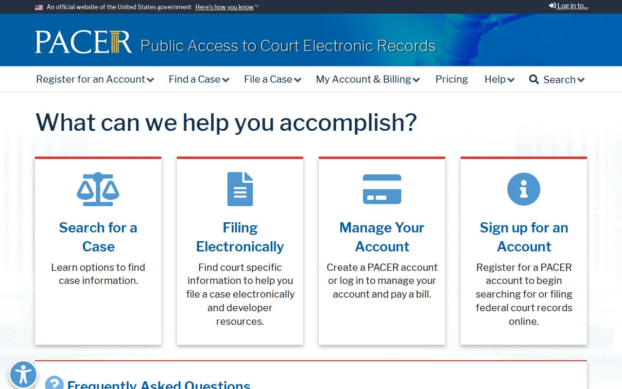 PACER access for federal criminal court cases from Lyon County
